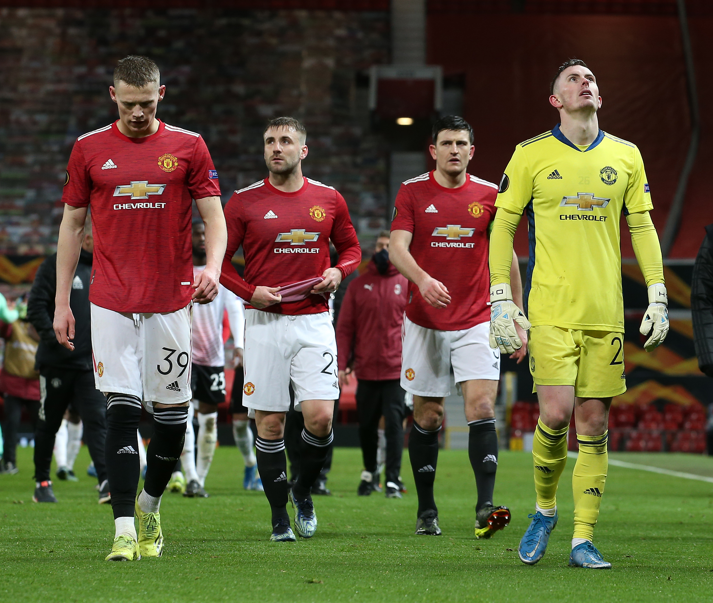 曼联队员在场上展现出了团结和合作 曼联队员在场上展现出了团结和合作