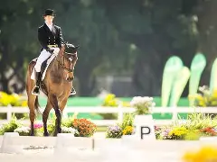 西班牙马术选手高难度表现，获得铜牌